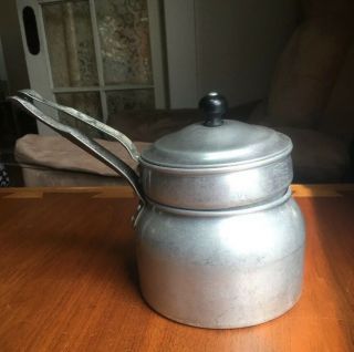 Vintage Wear Ever Aluminum Nesting 2 Cooking Pots W Lid