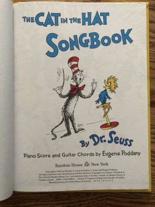 The Cat In The Hat Song Book Vintage 1967 by Dr Suess 3