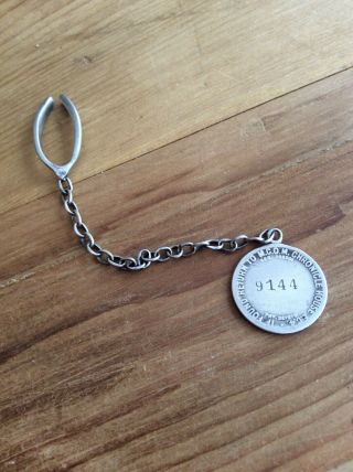 Vintage Silver Fob “most Cheery Order Of Merrythoughts” Wishbone