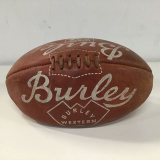 Vintage Wafl Burley Western Australia Football League Leather Ball 454
