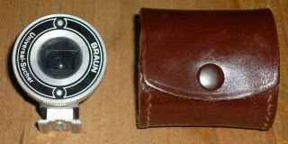 Vintage Braun Universal - Sucher Viewfinder With Leather Case