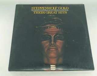 Vintage Steppenwolf Gold Their Great Hits 33 1/3 Rpm Record Album