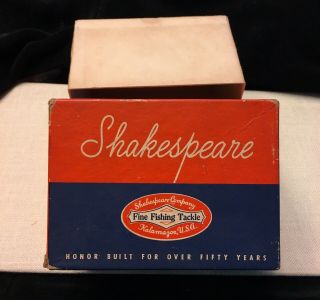 Vintage Shakespeare Service Level Winding Reel 1944 Box Only