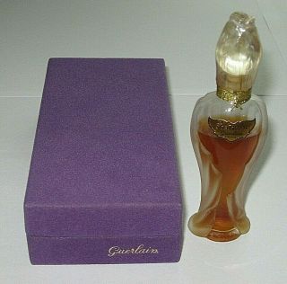 Vintage 1967 Guerlain Shalimar Rosebud Perfume Bottle/box 1/2 Oz 3/4 Full