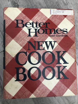 1968 Vintage Better Homes & Gardens Cookbook 5 - Ring Binder Red Plaid 2nd Pr