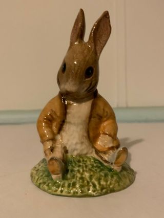 Beswick Beatrix Potter " Benjamin Bunny Sat On A Bank " Vintage Figurine Bp - 3c
