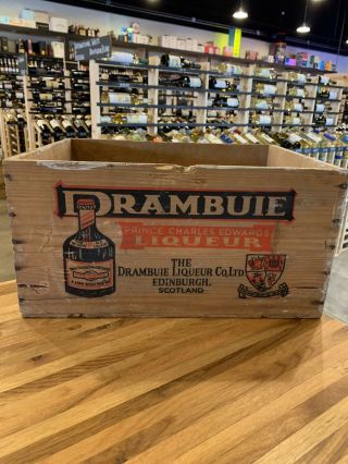 Vintage Whisky Crate Drambuie Wood