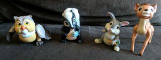Bambi Mcdonalds Toys (1988) Complete Set Vintage - Thumper Flower Owl - Loose