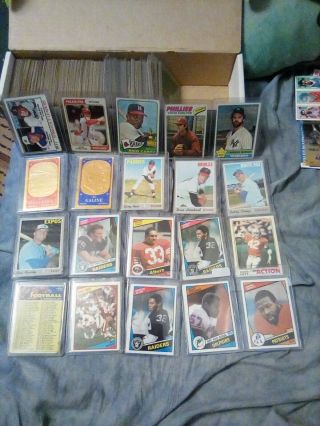 Vintage Baseball And Football Cards (1960s - 1984/600,  Cards)