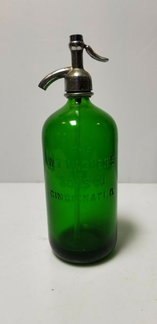 Vintage Seltzer Bottle W.  T.  Wagners Sons Co