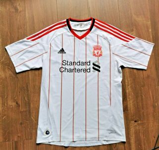 Liverpool Fc Adidas Vintage Football Shirt Away Jersey Top 2010 - 2011