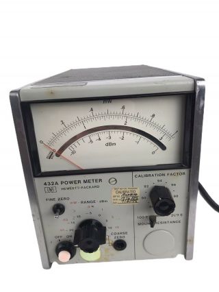 Vintage Hp Hewlett Packard 432a Power Meter