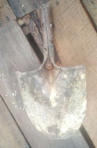 Vintage Steel Shovel Head Marked USA Tempered Garden Digging Farm Tool 3