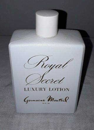 Germaine Monteil Royal Secret Luxury Lotion 8 Oz Glass Bottle Near Full