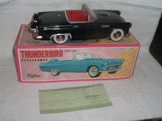 Vintage Friction 1956 Thunderbird Convertible Car Made In Japan By 50 
