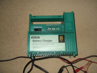 Vintage Halfords 8 Amp Battery Charger Normal & Fast Charge -