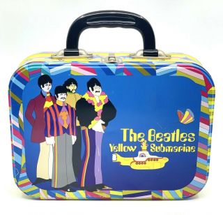 Vintage 1968 The Beatles Yellow Submarine Large Tin Tote Lunch Box
