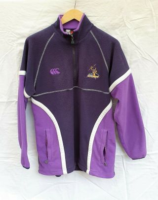 Vintage 1998 Melbourne Storm Nrl Canterbury Fleece Zip Up Jacket - Size M