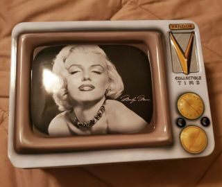 Vintage - Vandar - Marilyn Monroe Collectible Tin - 1999 Tv Tin Lunch Box