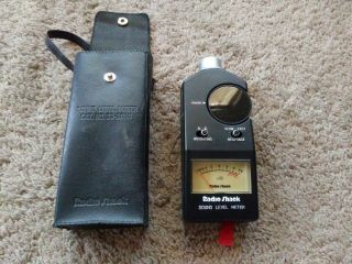 Vintage Radio Shack Sound Level Meter With Case Vg 33 - 2050