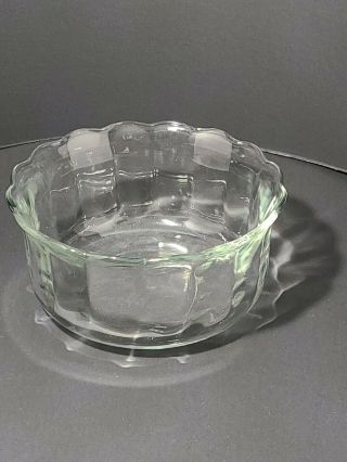 Clear Glass Vintage Candy/nut Dish - Scalloped Rim No Seams