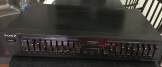 Vintage Sony Seq - 210 Stereo Graphic Equalizer 9 Band Dual Channel