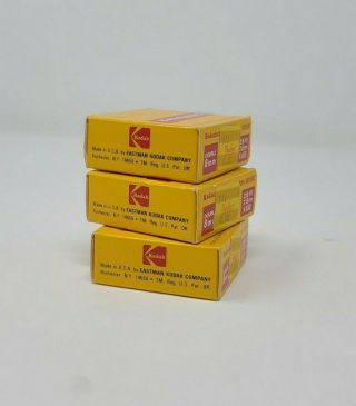3 Vintage Kodachrome II 25ft Movie Film for double 8mm Roll Cameras K45 3