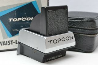 Vintage Topcon D Dm Slr Waist Level Finder Viewfinder Wlf W/ Box & Case