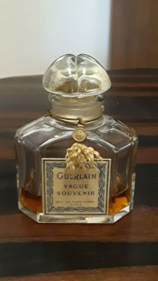 Guerlain Vague Souvenir Baccarat Bottle,  Some Perfume Left.