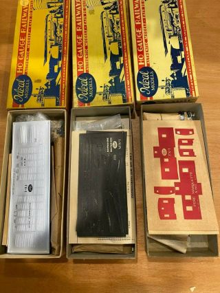 VINTAGE Ideal HO scale Freight Cars Kits 3