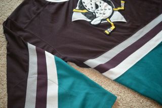 Mighty Ducks Vintage Starter Hockey NHL Jersey Sewn 90 ' s Throwback supreme 23 3