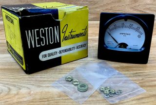 Vintage Weston Instruments - Model 304 (0 - 30 Ac Amperes) Amps Instrument Gauge
