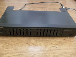 Vintage Technics Sh - 8017 Graphic Stereo Audio Equalizer W/ Power Cord