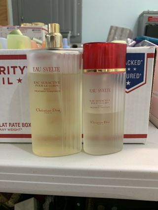 Christian Dior Eau Svelte Body Treatment Fragrance 200 Ml 6.  8 Fl Oz 100ml 3.  4 Oz