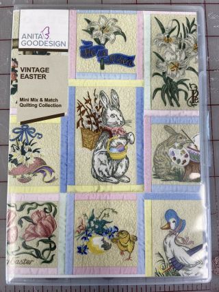 Vintage Easter Anita Goodesign Embroidery Machine Design Cd
