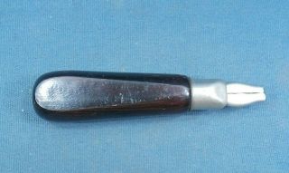 Vintage Hyde Wooden Handle Extension Knife Leather Tool No Blade