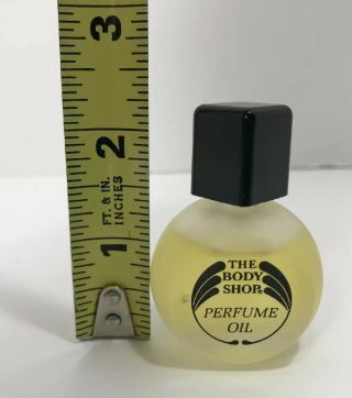 Vintage The Body Shop Perfume Oil Winter Dew Square Top Frosted Bottle 80 Full