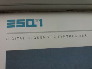 ENSONIQ ESQ - 1 synthesizer sales brochure.  1986 VINTAGE KEYBOARD SYNTH 3