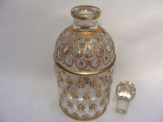 Guerlain hand painted gold leaf cologne bottle - bee pattern 2