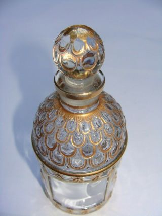 Guerlain hand painted gold leaf cologne bottle - bee pattern 3