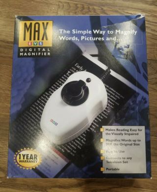 Vintage Max Evs Digital Magnifier Color Up To 30x Portable