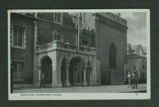 Vintage Postcard - Gibraltar Government House