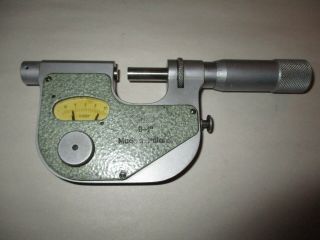 Vintage Vis 0 - 1 Inch Micrometer - Made In Poland