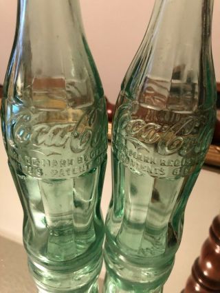 Vintage 6 Oz.  Coke Bottles Both Nashville Tn One Is 1954 The Other 1955