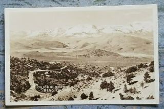 Geiger Grade Reno To Virginia City Rppc Vintage Postcard 1940 