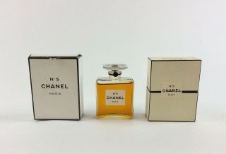 Vintage Chanel No 5 Paris Perfume Extrait P.  M.  201 1 Oz Bottle