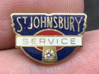 St Johnsbury Motor Freight 1/10 10k Gold Diamond Vintage Service Award Pin.