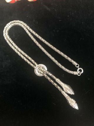 Vintage Art Deco Style Double Headed Snake Chain Necklaces