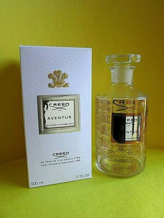 Aventus Empty Creed Glass Perfume Eau De Parfum Bottle & Box 500 Ml 17 Oz