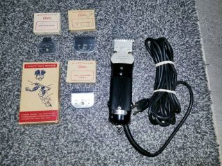 Oster Model A2 Electric Animal Clippers & Vintage Twinco Nail Trimmer,  Blades